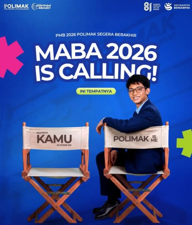 💙Karena sebentar lagi PMB 2026 Polimak berakhir